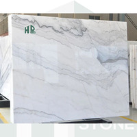 HDSTONE Günstiger Preis Natürlicher Guangxi Weißer Carrara Calacatta Weißer Marmor Teppichplatten Fliesen und Marmorböden