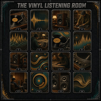 Carte de collection en métal personnalisée avec impression HD sur vinyle, série The Vinyl Listening Room, souvenir musical de luxe en acier inoxydable