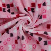 À la mode respirant Tricot tricoté épais Polyester velours tissu Imitation fourrure de lapin doux court en peluche tissu pour les filles