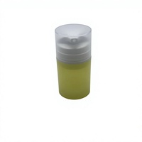 Flacon pompe sans air cylindrique vide de 50 ml en PP pour cosmétiques (lotion/shampoing/crème visage/huile essentielle) avec bouchon