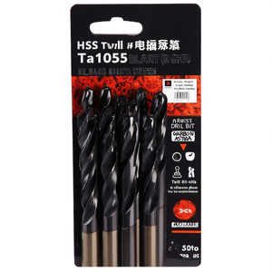 Foret hélicoïdal HSS TA1055, série courte noire, forets HSS-Co - Product Image 2