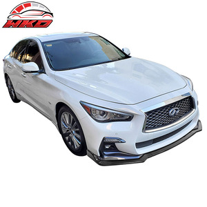 สำหรับ Infiniti Q50 2018-2024 ชุดแต่งสปอยเลอร์กันชนหน้าลายคาร์บอนไฟเบอร์ 3 ชิ้น คุณภาพสูง - Product Image 2