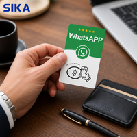 Carte de commentaires NFC personnalisée SIKA, carte de commentaires en PVC brillant, lien NFC programmable pour les commentaires et les liens sociaux