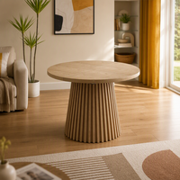 Table à manger extensible en placage MDF de haute qualité, directement de l'usine, pour salle à manger familiale