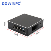 PC en Caja Sin Ventilador con GPS y CAN Bus, Intel N2840 J1800 J1900, DDR3L 8GB, para Computadora de Vehículo y Gateway Telemático
