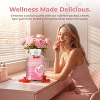 OEM AegleWell Glutathion Gummy Supplement, verrijkt met foliumzuur en vitamine B12, ter ondersteuning van algemene schoonheid en welzijn.