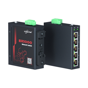 Switch Industrial de 5 Puertos para Riel DIN, Personalizable OEM/ODM, 10/100/1000M Gigabit QoS, Funciones Personalizables - Product Image 2