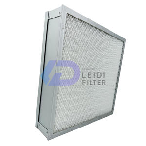 Nouveau design Mini-pli <span class=keywords><strong>filtre</strong></span> à <span class=keywords><strong>air</strong></span> à pénétration ultra faible <span class=keywords><strong>filtre</strong></span> HEPA plissé H14 avec une grande remise - Product Image 2