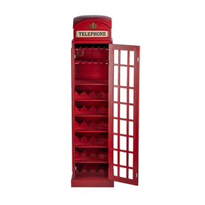 Pompa di benzina antica in legno porta vino decorazioni secchielli per ghiaccio vasche per bevande legno Vintage portaoggetti in vetro per vino - Product Image 5