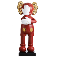 Brique d'ours de bande dessinée célèbre en fibre de verre galvanisée personnalisée avec sculpture en plaque pour décoration commerciale intérieure/extérieure
