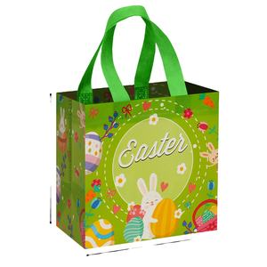 Bolsas de Regalo Navideñas con Logotipo Personalizable en Color, Asas de Cuerda, Bolsa de Compras Multifuncional de Tela No Tejida - Product Image 1