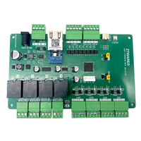 TCPIP RS485 Ke Input Wiegand 4 Saluran Output Relai 4 Saluran Papan Kontrol IO untuk IoT dengan 4 Tombol Tekan Ethernet DC9-24V