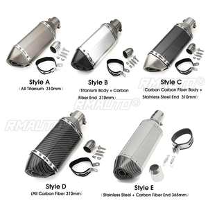 Pot d'échappement de moto/scooter 310 mm 35-51 mm en fibre de carbone pour ATV Quad, embout d'échappement pour Honda CBR250 CB400 YZF FZ400 Z750 - Product Image 2