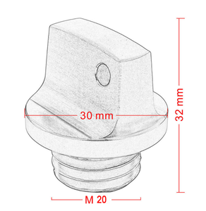 Tapón de cubierta de llenado de aceite de aluminio CNC, M20 x 2,5, para <span class=keywords><strong>Honda</strong></span> CBR250RR, 600RR, CR125R, CRF150R, 250R, Yamaha YFZ450, Suzuki <span class=keywords><strong>v</strong></span>-<span class=keywords><strong>strom</strong></span> <span class=keywords><strong>650</strong></span>, nuevo - Product Image 4