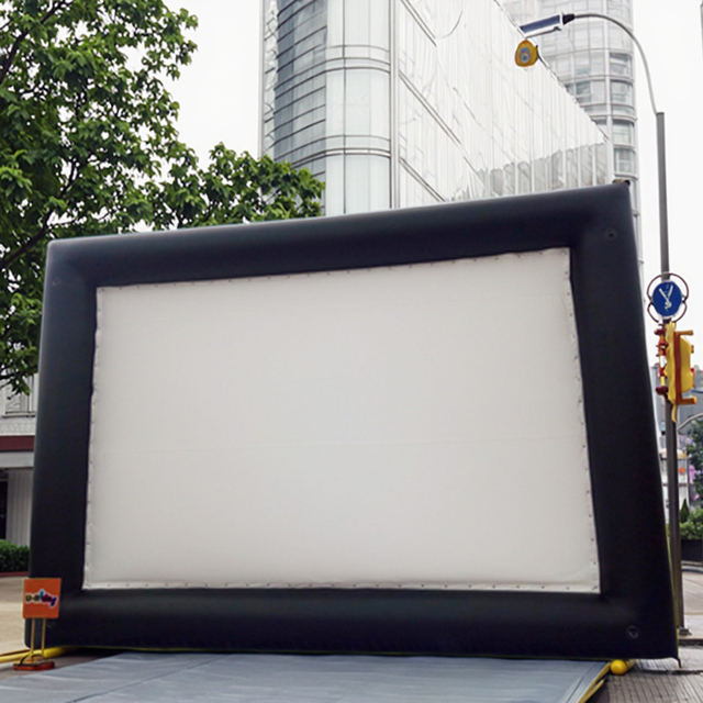 Wholesale Custom Size Cinema Blow Projection Theater Screen Portable Inflatable Movie Screen Outdoor Promotion CE Certified 12ft