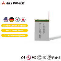 Pemasok Baterai 253550 3.7v 360mAh Baterai Lithium Polymer untuk Produk Elektronik Konsumen