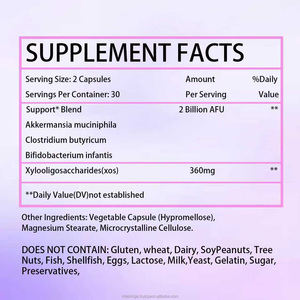 High Quality Probiotic Weight Loss Vegetable Capsules Suitable for Women's Smooth Digestive Function Herbal Probiotic Capsule - Product Image 2