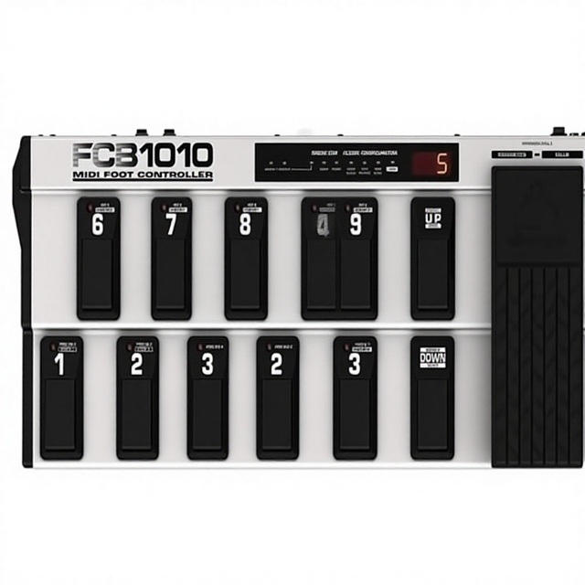 Behringer FCB1010 Ultra-Flexible Animal Design MIDI Foot Controller with 2 Expression Pedals 360 Protection MIDI Merge Function