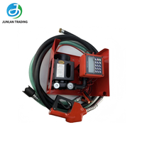 Pompe de transfert de carburant diesel 12V DC 24V avec débitmètre et buse 550W Débit de 60-70 L/min pour distributeur de carburant mobile