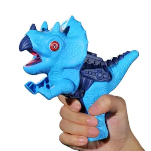 Nuevo desmontaje dinosaurio juguetes DIY tornillo combinación ensamblado dinosaurio eléctrico modelo pistola de agua