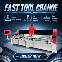 Router CNC de 11KW para Cortar y Pulir Bordes de Encimeras de Granito, Mármol y Cuarzo, Superficies de Cocina y Lavabos de Mármol