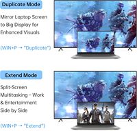 Adaptador VGA Biaze Nuevo, Conversor de Video HD (DP Macho/VGA Hembra) 1080P 60Hz Plug&Play para Laptop