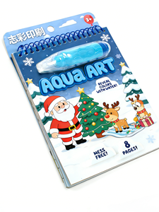 Tableau <span class=keywords><strong>de</strong></span> <span class=keywords><strong>dessin</strong></span> à l'eau personnalisable pour enfants, série Noël, ensemble <span class=keywords><strong>de</strong></span> livres <span class=keywords><strong>de</strong></span> peinture à l'eau portables et réutilisables - Product Image 2