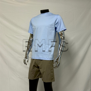 2025 camicia da allenamento estiva di vendita calda 100% maglietta da uomo in cotone all'ingrosso mercerizzato - Product Image 4