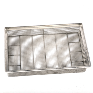 Baskets <b>Bin</b> Retail 25X25 Base Round 2x4 Manufacturer Customized 304 <b>Stainless</b> <b>Steel</b> Wire Mesh Basket Metal Baskets For Storage - Product Image 2