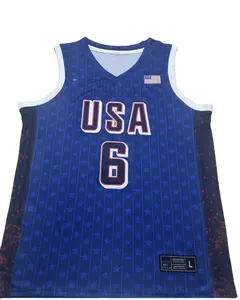 2024 dream team usa basketball embroidery jerseys jason tatum james kawai leonard devin booker kevin durant edwards