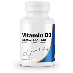 Glutenvrij Supplement Extra Kracht Vitamine D3 <span class=keywords><strong>5000</strong></span> <span class=keywords><strong>Iu</strong></span> Vitamine <span class=keywords><strong>D</strong></span> Helpt De Gezondheid Van Het Immuunsysteem Te Ondersteunen - Product Image 1