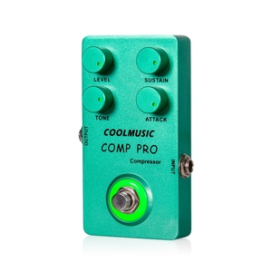 Pédale d'effet de <span class=keywords><strong>compresseur</strong></span> COOLMUSIC Pédale d'effet de guitare True Bypass avec 4 boutons rotatifs et interrupteur au pied pour guitare électrique basse - Product Image 6