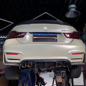 Nuevos kits de carrocería para actualización para BMW 4 Series F32 F33 F36 2014-2020 V difusor trasero Real alta calidad fibra de carbono parachoques trasero labio - Product Image 5