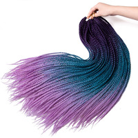 Perruque tressée jumbo en fibre synthétique de haute qualité, emballage marque privée, usage quotidien, trame simple, installation et lavage faciles, teinte, 100g