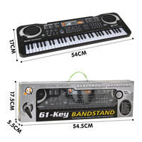 61-key Multifunctional Rechargeable Piano Keyboard Toy Toys Wholesale Musical Instrument Kids Pianos for Sale