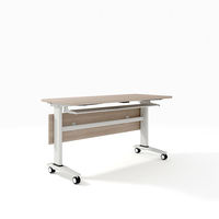 Table de conférence pliable au design moderne à roulettes bon prix Tables pliantes de réunion de bureau Matériau Mfc Bureau modulaire Bureau à domicile