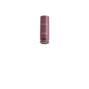 ตัวเก็บประจุแบบ Through Hole รุ่น EKHF451ELL121ML35S ยี่ห้อ Manufacturer Channel ชนิด CAP ALUM ความจุ 120uF 20% แรงดัน 450V แบบ Radial - Product Image 1