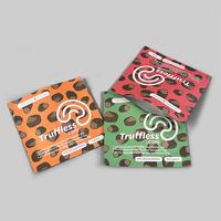 Imprimé personnalisé 3 côtés de la poudre de fruits de mer bonbons gommeux sucette au chocolat mini Sachet comestible sac d'emballage