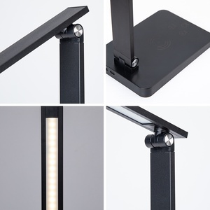 Lampada da Scrivania <span class=keywords><strong>LED</strong></span> Pieghevole a Tre Pulsanti con Dimmer Touch, Ricarica Wireless, Alimentazione USB, Certificata RoHS, Luce da Lettura per Studenti - Product Image 4