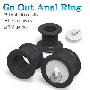 Creux Plug Anal Tunnel Anal Manchon Chasteté Lavement Anneau Douche Dilatateur Masseur Prostate <span class=keywords><strong>Ass</strong></span> Cleaner - Product Image 2