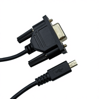 Cable USB a DB9 de 8 Pines Ultra Mini de 25 Pies, Cable Convertidor Serial RS232 con Revestimiento de PVC y Conductor de Cobre Libre de Oxígeno