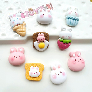 100 Piezas/Bolsa <span class=keywords><strong>de</strong></span> Adornos <span class=keywords><strong>de</strong></span> Resina con Forma <span class=keywords><strong>de</strong></span> Conejito para Manualidades, Relleno <span class=keywords><strong>de</strong></span> Slime, Decoración <span class=keywords><strong>de</strong></span> <span class=keywords><strong>Casa</strong></span> <span class=keywords><strong>de</strong></span> <span class=keywords><strong>Muñecas</strong></span>, Fundas <span class=keywords><strong>de</strong></span> Teléfono y Refrigeradores - Product Image 4