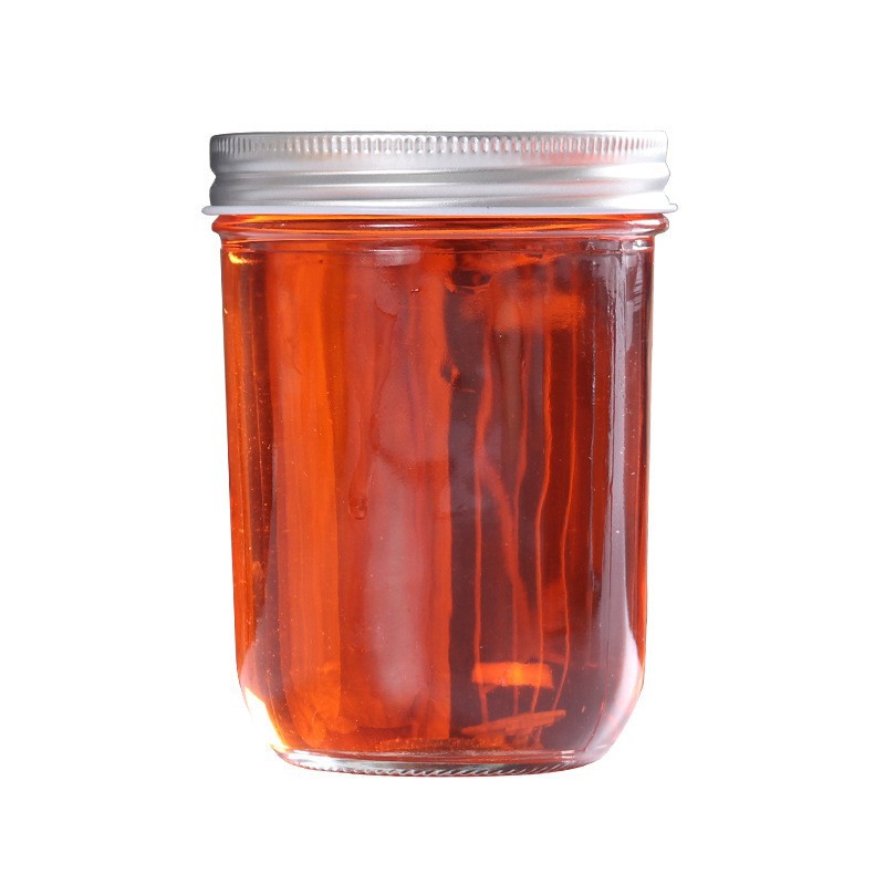 In stock 80ml 100ml 300ml 500ml glass honey storage jar with lid