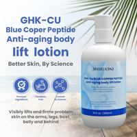 Crème hydratante pour le corps, lotion anti-rides, blanchissante et nourrissante, à base de peptides de cuivre bleu GHK-Cu, végane, marque privée