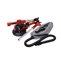 Ponceuse à cloisons sèches 900W à longue portée de 210 mm avec perche pliable et système d'aspiration des poussières intégré