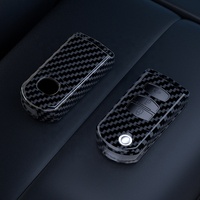Casing Kunci Lipat Mobil Serat Karbon ABS untuk Mazda 2 3 5 6 8 CX7 CX-7 CX5 CX-5 CX9 CX-9 MX5 MX-5 M6 RX8 RX-8 2 3 4 Tombol