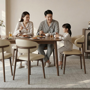 Chaises de <span class=keywords><strong>Salle</strong></span> à <span class=keywords><strong>Manger</strong></span> Nordiques de Luxe Dorées, en Bois Massif, Métal et Cuir, pour Maison Moderne, Restaurant, Ensemble de Meubles de <span class=keywords><strong>Salle</strong></span> à <span class=keywords><strong>Manger</strong></span> - Product Image 6