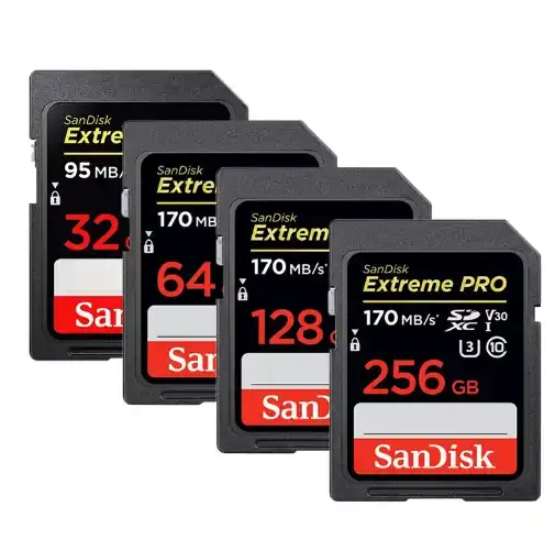 Penjualan langsung pabrik kartu memori SD Pro kartu SD 170MB/dtk 64GB 128GB 256GB 512GB kartu SD 170MB/dtk kartu memori V10