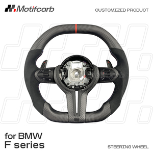 Volante personalizado para BMW 330i 440i 540i F10 F30 X3 X5 F15 F16 F18 M2 M3 M4 2010-2018, estilo deportivo de fibra de carbono mate. - Product Image 2