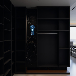 Mueble de Entrada Minimalista de Estilo Italiano, Mueble de Almacenamiento de Madera Maciza, Combinación de Muebles para Sala de Estar - Product Image 3